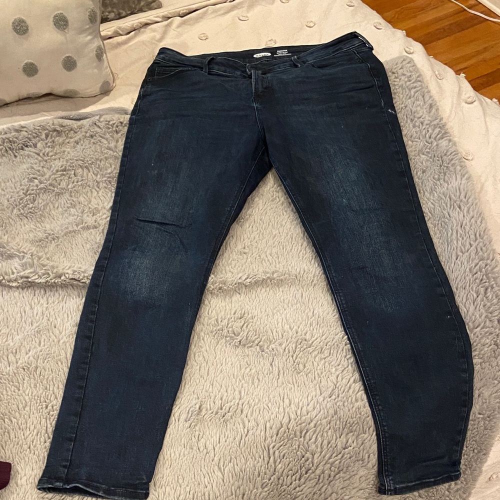 Old Navy Women's Dark Blue Skinny Jeans